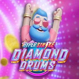 Hyper Strike Diamond Drums logo by Gameburger Studios at Supraplay Casino